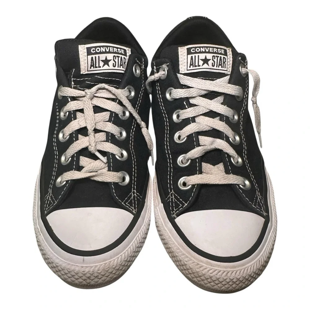 Converse Chuck Taylor All Star Low Top‎ Canvas Sneakers Black Youth 5 Womens 7